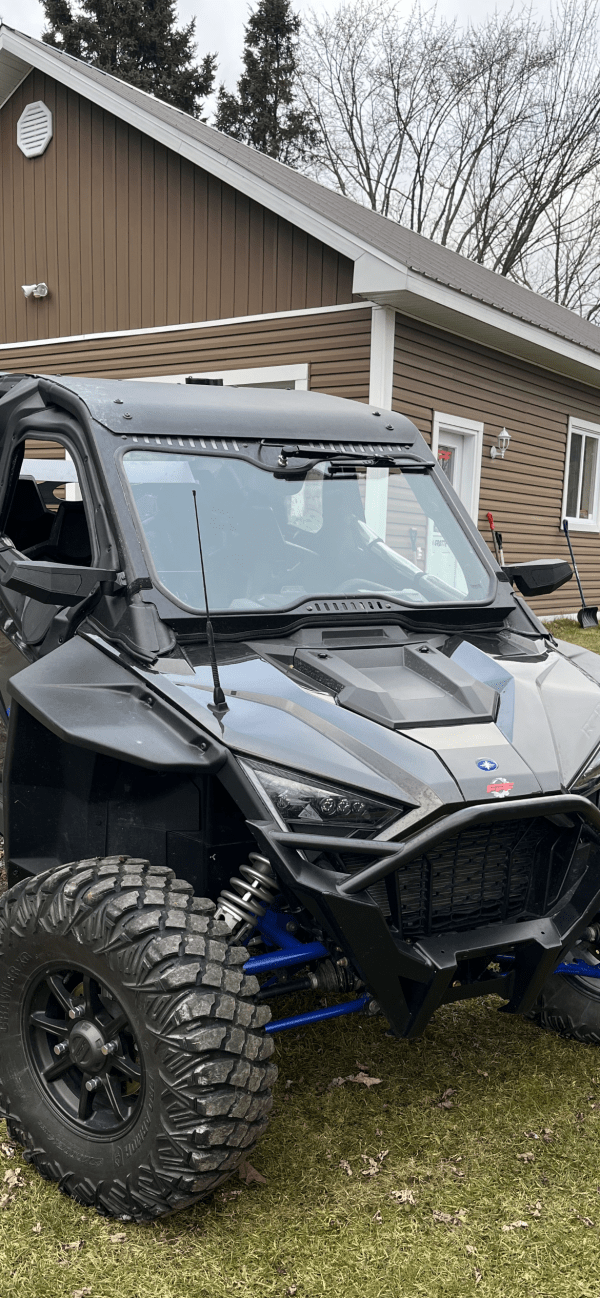 PARE-BRISE EN VERRE AVEC ENSEMBLE COMPLET D'ESSUIE GLACE ET DE LAVE GLACE POLARIS RZR PRO XP | 2020-2024 (pare-brise avant) - Image 3