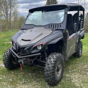 PARE-BRISE EN VERRE AVEC ENSEMBLE COMPLET D'ESSUIE GLACE ET DE LAVE GLACE YAMAHA WOLVERINE X2 - X4 | 2021-2025 (Pare-brise avant)