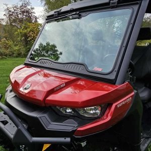 PARE-BRISE EN VERRE AVEC ENSEMBLE COMPLET D'ESSUIE GLACE ET DE LAVE GLACE CAN-AM Defender | 2016-2025 (Pare-brise avant FIXE)