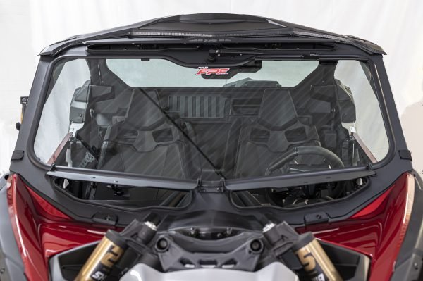 PARE-BRISE EN VERRE PRO SERIES AVEC ENSEMBLE COMPLET D'ESSUIE GLACE ET DE LAVE GLACE CAN-AM X3 | 2017-2025 (Pare-brise avant) – Image 2